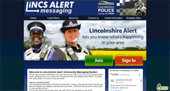 Desktop Screenshot of lincolnshirealert.co.uk